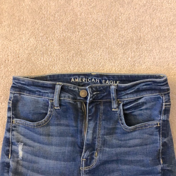 AE Dark Wash Super Stretch Jeggings US 4 - Picture 2 of 3